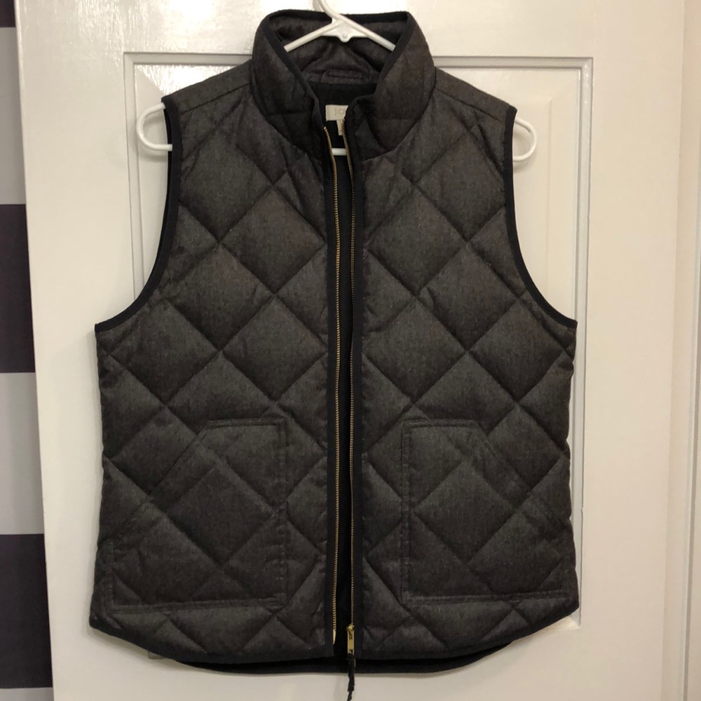 Dark Gray JCrew Vest.